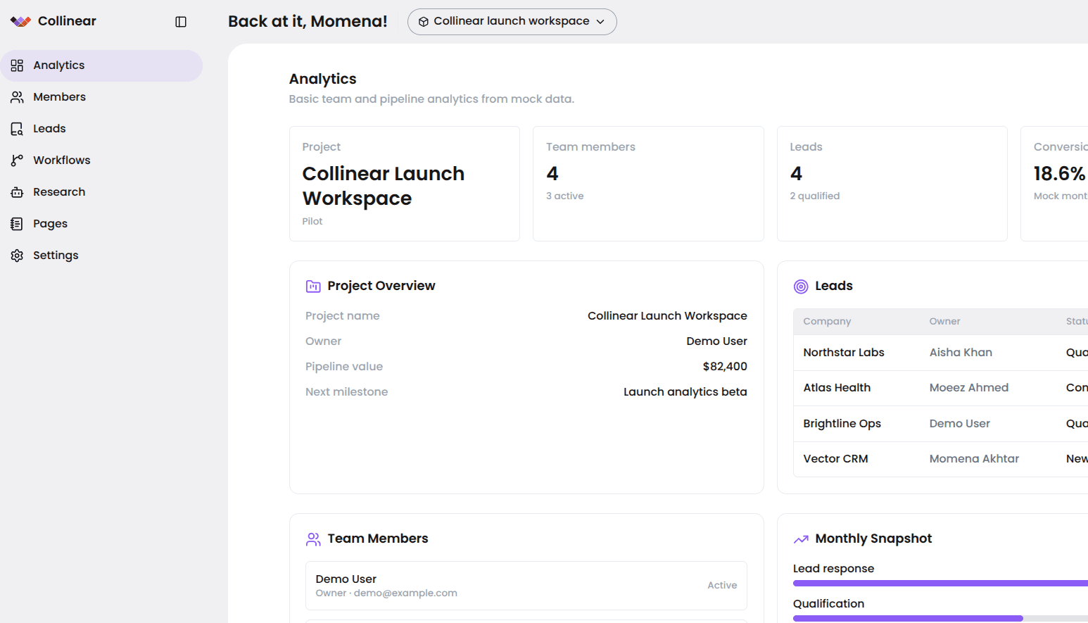 dashboard preview